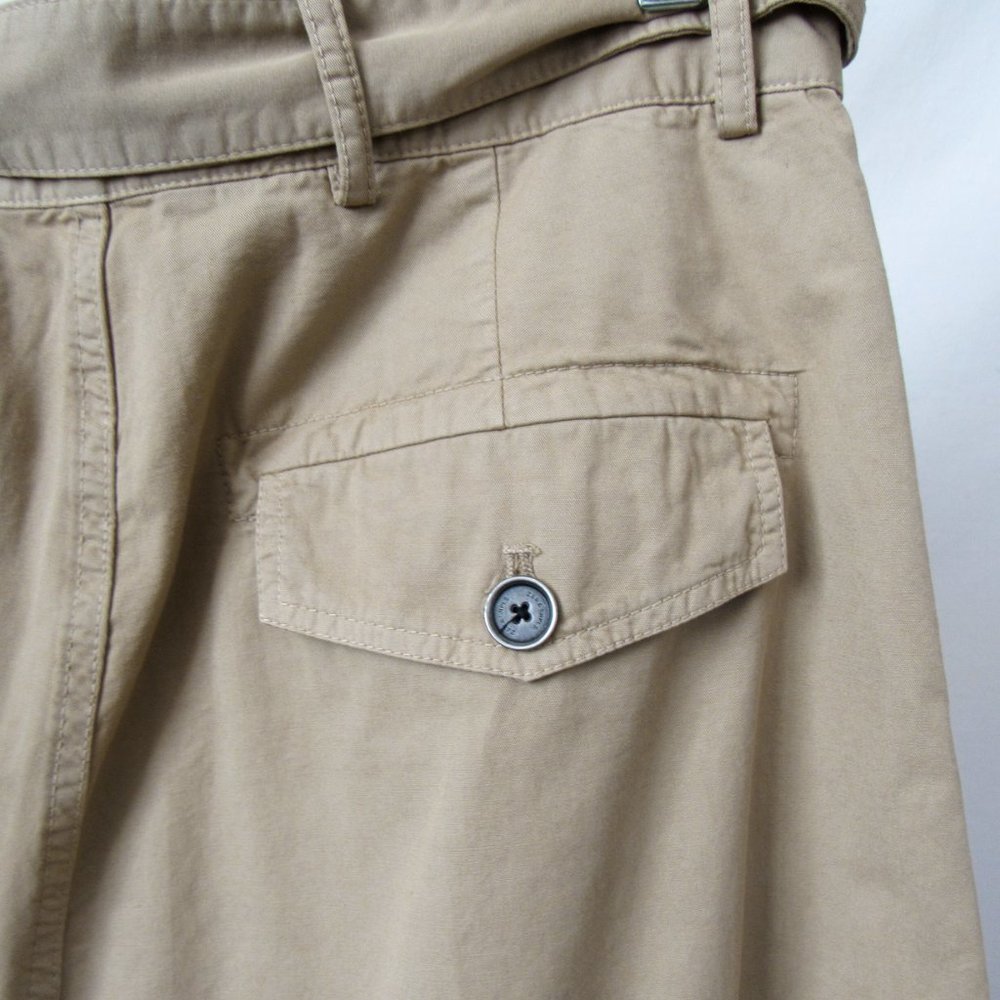 ZARA SRPLS NEW WITH TAGS Wide Leg Pants Tan Trousers Size USA 31Tall - Picture 12 of 13